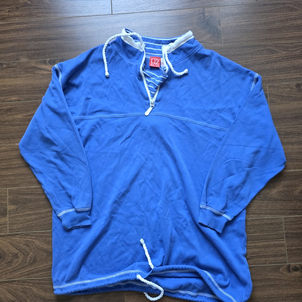 Blue Pullover Hoodie